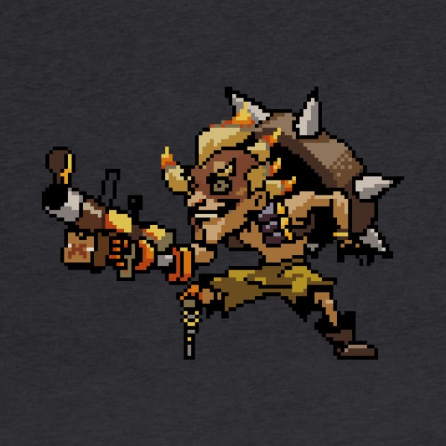 Overwatch - 16-Bit Junkrat by wyckedguitarist